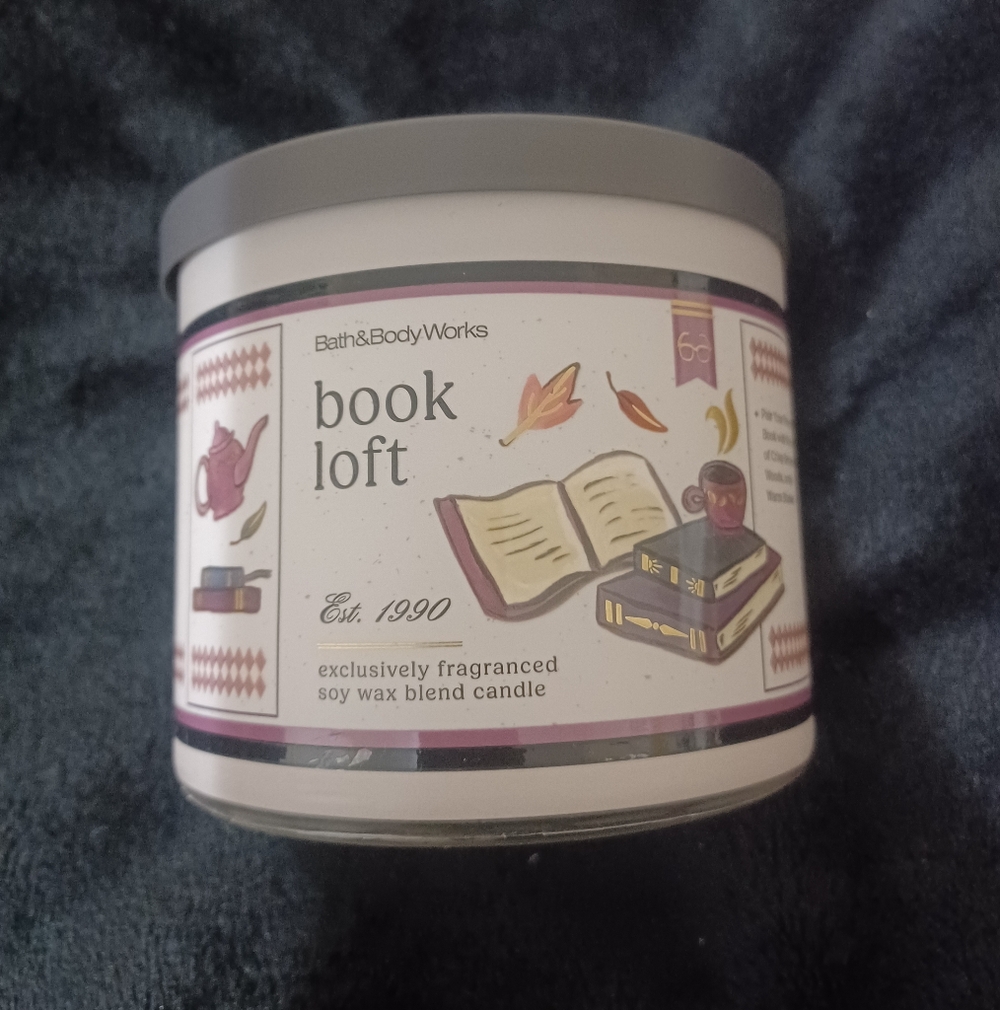 Bath & Body Works Book Loft Scented Candle - Gray